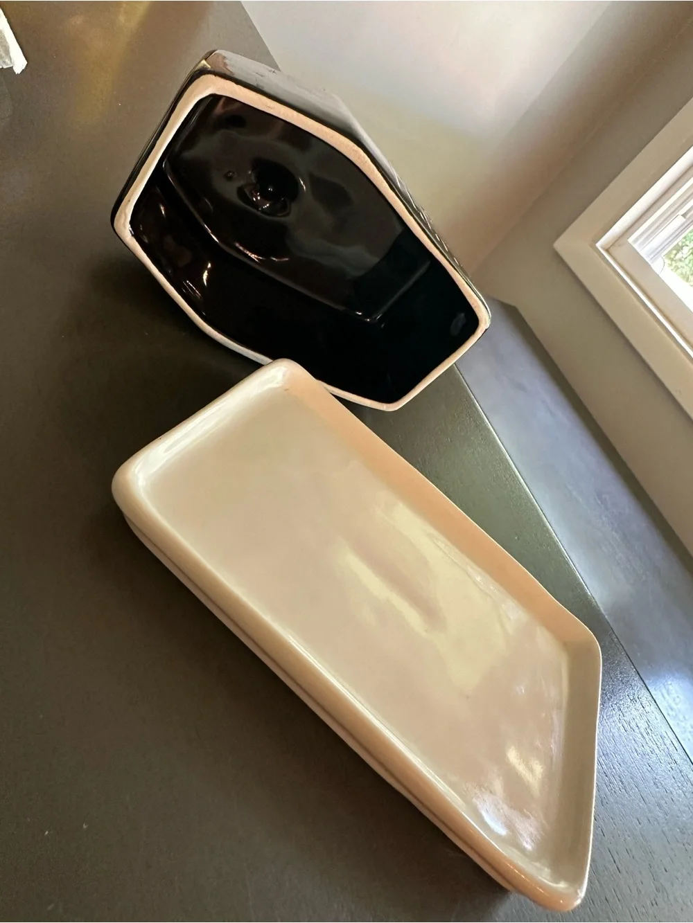Rae Dunn black ceramic